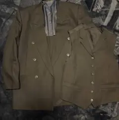 極美品　紺ブレ　ダブル　ブレザー　ベストセット　高級　日本製
