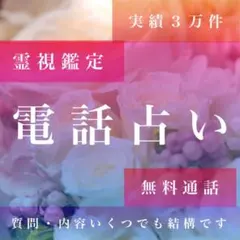 電話鑑定、電話占い、霊視鑑定、無料通話、占い、質問し放題