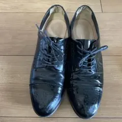 エナメルレースアップ　シューズ　アローズ