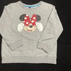 Disney ミニーマウス スウェット　薄手トレーナー グレー　130キッズ