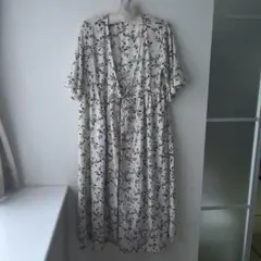 【INGNI】美品・花柄ホワイトロングワンピース M