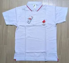 東京2020オリンピック ポロシャツ ホワイト聖火エンブレムLサイズ