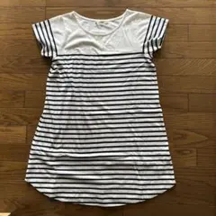 shuca GLOBAL WORK ボーダー 半袖 カットソー Mのサムネイル