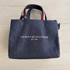 TOMMY HILFIGER ミニトートバッグ ダークブルー