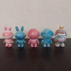 5体セット ベアアート アートベア DIY フィギュア オリジナルアート