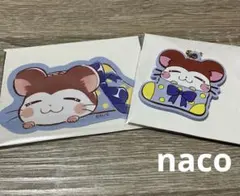 とっとこハム太郎 ラバーキーホルダー ダイカットステッカー ねてるくん