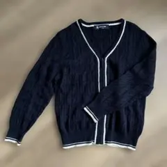 コムサエンジェル　110 カーディガン　ニット　ネイビー