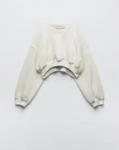 Zara グラデーション クロップドスウェット　yo biotop