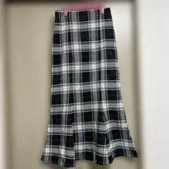 STYLE UP チェックマーメイドスカート ブラック