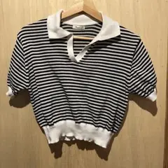 ストライプ ポロシャツ 半袖 コットン100%