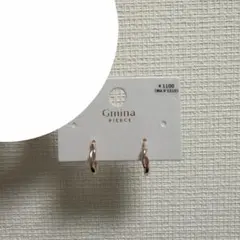 【新品】ワンタッチピアス フープピアス　ピンクゴールド
