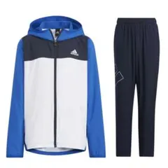 ジャージ　新品　アディダス　adidas　セットアップ　ブルー　150cm　上下
