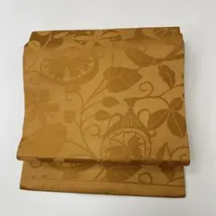 名古屋帯 唐草 蝶々 鳥 上品な織り出し 九寸 正絹 着物 HO-1879