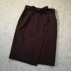 未使用♪ハニーズGLACIER Mサイズ ラップ風スカート ブラック