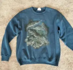 魚トレーナー　スウェット　ブラックバス