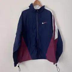 90s NIKE ‼︎TENNISロゴ ウインドブレーカートリコロールカラー女子M 22-03-07-k11_3.jpg