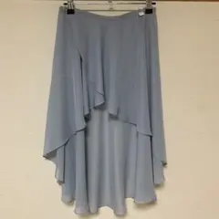 BYPLIE アシンメトリックスカート ーLblue