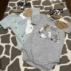 【新品】MOOMIN BABY ロンパース 2枚セット