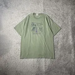 ヴィンテージ　グラフィック tシャツ ボックスシルエット　アースカラー　古着のサムネイル