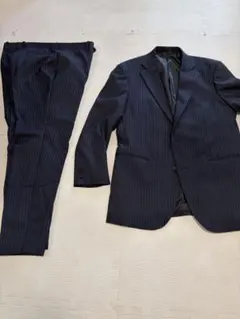 SUITSELECT A4 スーツ ネイビー ストレッチ生地 シアサッカー - メルカリ