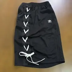 adidas ブラック サイドレースアップスカート XSのサムネイル