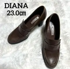 ✨極美品✨未使用級 DIANA ヒールアップ ローファー 23㌢ ブラウン
