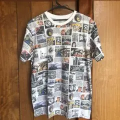 グラニフ×アーキグラム コラボ コミック アメコミ 総柄 Tシャツ