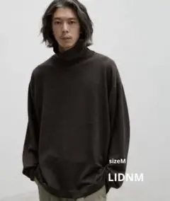 LIDNM SUPER FINE WOOL TURTLE M リドム　ニット