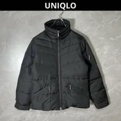 ユニクロ　ハーフ ジャケット　プレミアム ダウン 黒 M