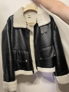 ライダース　ボアジャケット