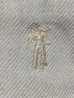 リーバイス　ホワイトデニム　80s 　サドルマン刺繍入　USA製　ビンテージ