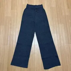 美品　ユニクロ　ウォッシャブルニットリブパンツ　M