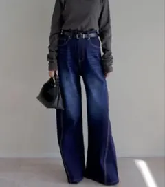 Re: EDIT 低身長サイズサイド切り替えコットンデニムパンツのサムネイル