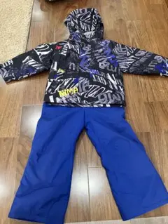 nimaニマ子ども用スキーウェア 青×黒