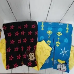 ミッキー&ドナルド 幼児用タイツ2枚セット