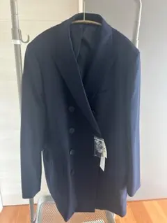 ネイビー ダブルブレスト テーラードジャケット