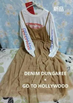 DENIM DUNGAREE × GO TO HOLLYWOOD レイヤードOP