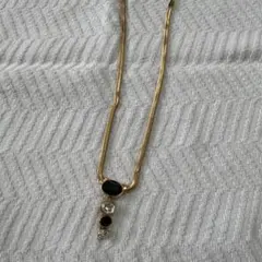 MONET モネ ゴールドチェーン ネックレス ストーン付き