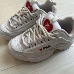 FILA ホワイト スニーカー ハートロゴ