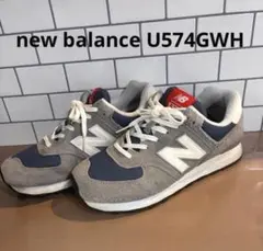 New Balance U574GWH スニーカー グレー ネイビー メンズ