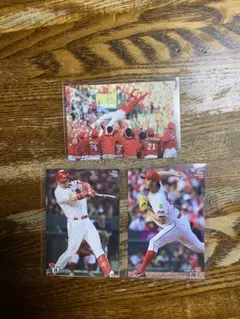 広島東洋カープ プロ野球チップス　カード　セット　新井貴浩　中崎翔太