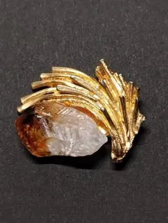 昭和レトロ　金属とストーンを組み合わせたアンティーク「ネックレス（ヘッドのみ）」