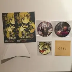 ：お値下げ中：ヒロアカ ヴィランズセット 原作缶バッジ 一番くじ ラバスト 色紙