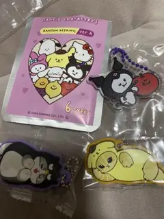 サンリオ クロミ　アクキー　ポムポムプリン、バツ丸くんキーホルダーセット
