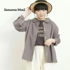 サマンサ モスモス Samansa Mos2 ⿻ 二つ並びボタンシャツのサムネイル