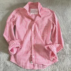 希少Sサイズ　美品　フランク＆アイリーン スキッパーシャツ チェック