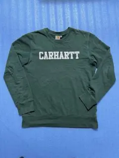 Carhartt カーハート ビッグロゴ スウェット グリーン ストリート 古着