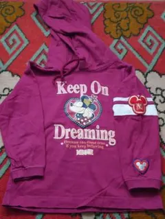 東京ディズニーリゾート★ミニーマウス フード付きパーカー★100cm