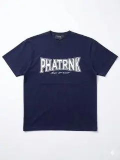 【美品】PHATRNK ファットランク ロゴプリント Tシャツ ネイビー XLのサムネイル