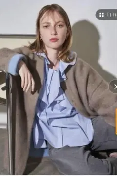 エレンディーク　CNラクーンミックスWカーディガン 02サイズ